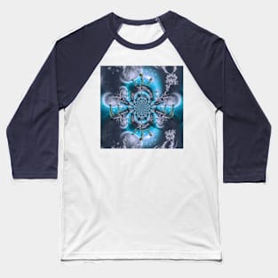 Aliens fractal Baseball T-Shirt